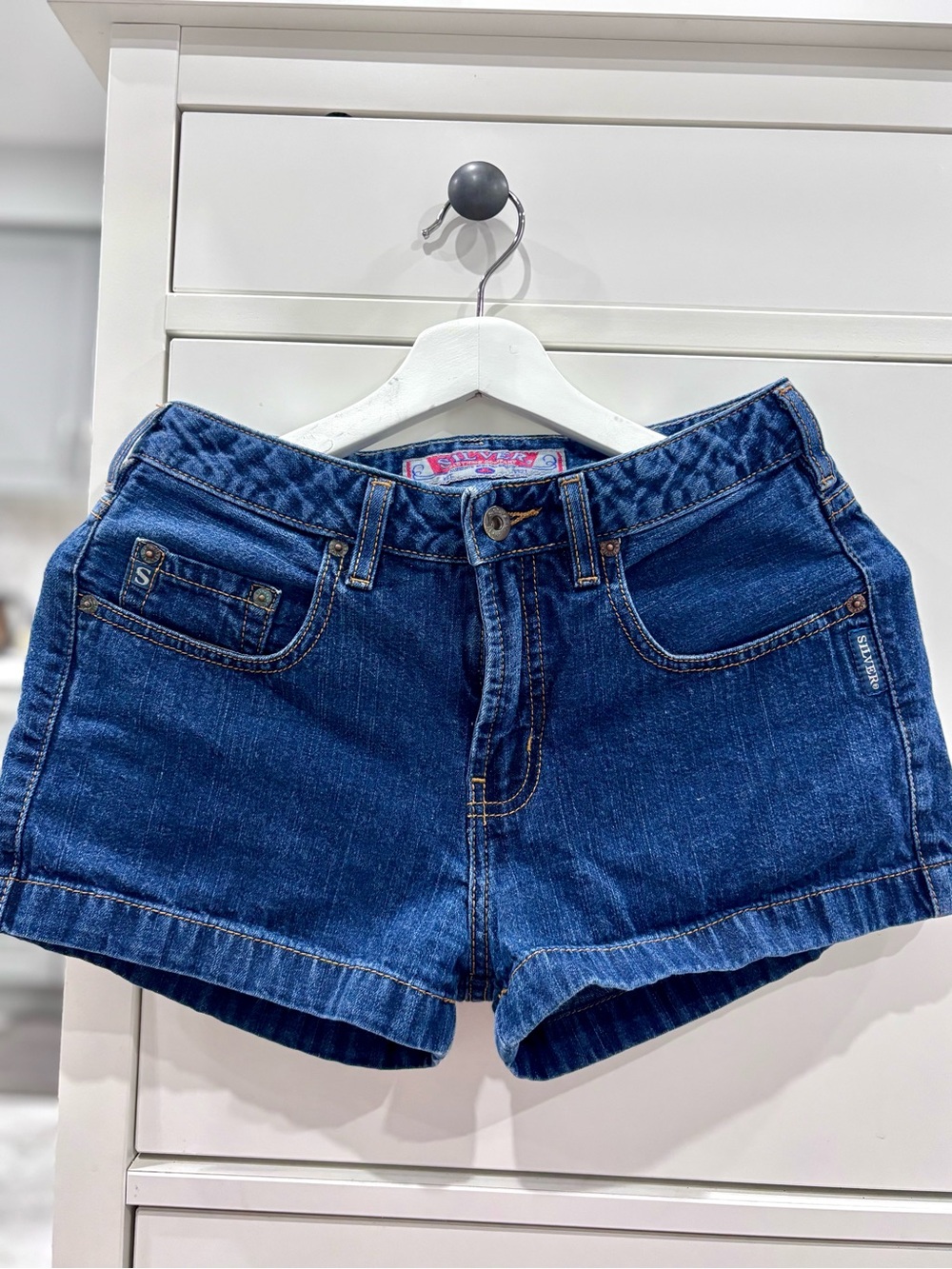 SILVER Blue Denim Women’s Shorts 100% cotton